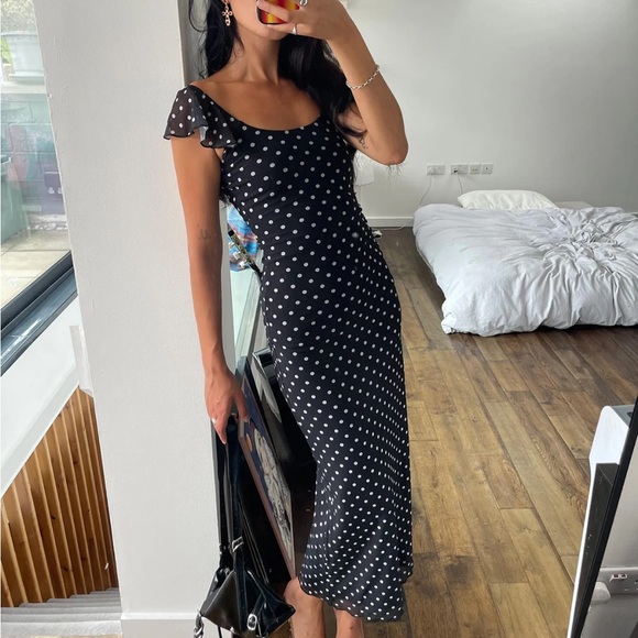 Princess Polly | Dresses | Princess Polly Sandberg Maxi Polka Dot Dress |  Poshmark